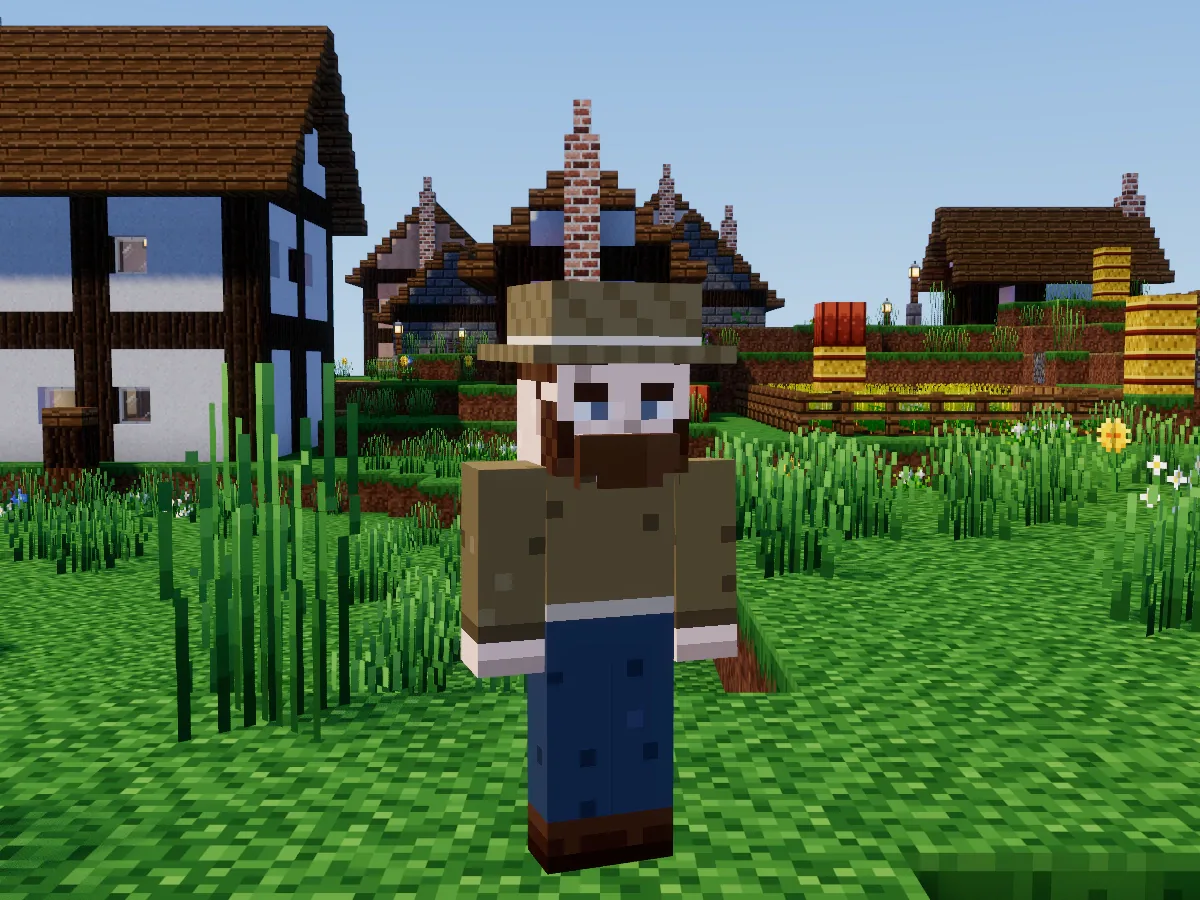 A farmer of a meadow village