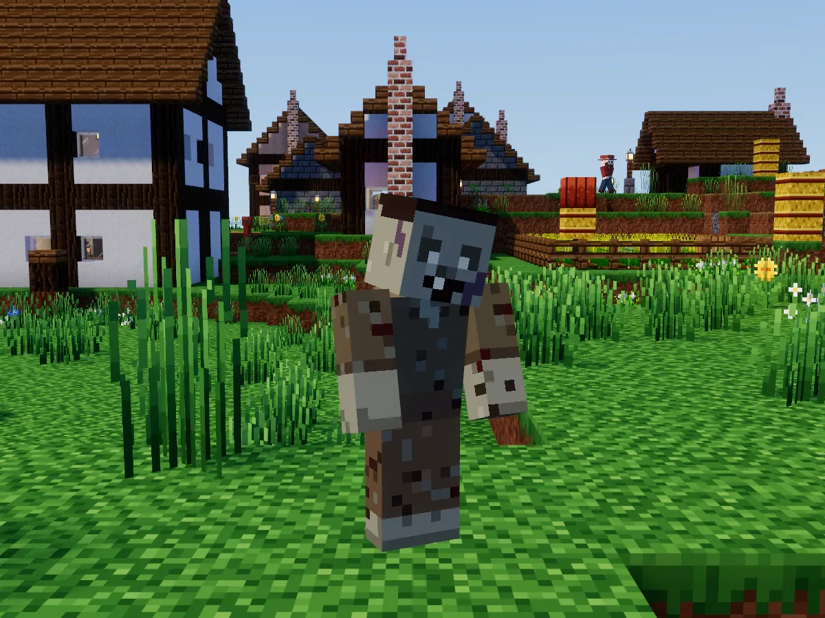 A zombie in rags